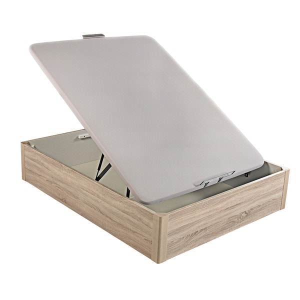 Pikolin Home Wooden Natural-coloured Single-lid High-capacity Folding Storage Base - DESIGN