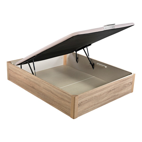 pikolin home Wooden natural-coloured single-lid high-capacity folding storage base - DESIGN