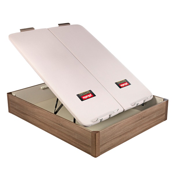 Pikolin Home Wooden Oak-coloured Dual-lid Folding Storage Base - DESIGN