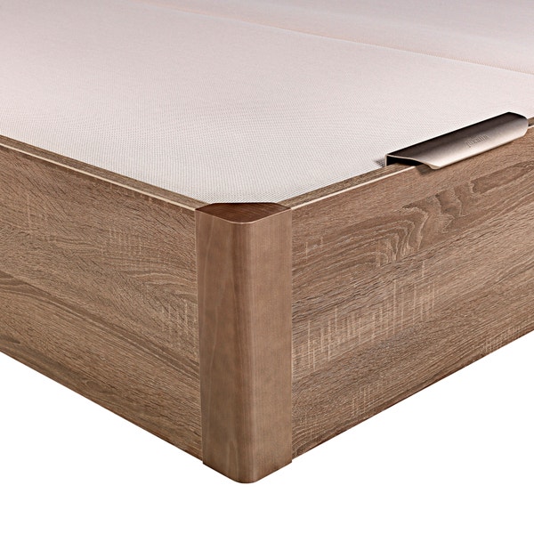 Pikolin Home Wooden Oak-coloured Dual-lid Folding Storage Base - DESIGN