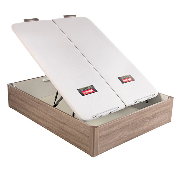 Pikolin Home Wooden Oak-coloured Dual-lid High-capacity Folding Storage Base - DESIGN