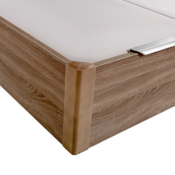 Pikolin Home Wooden Oak-coloured Electric Dual-lid High-capacity Folding Storage Base - DESIGN