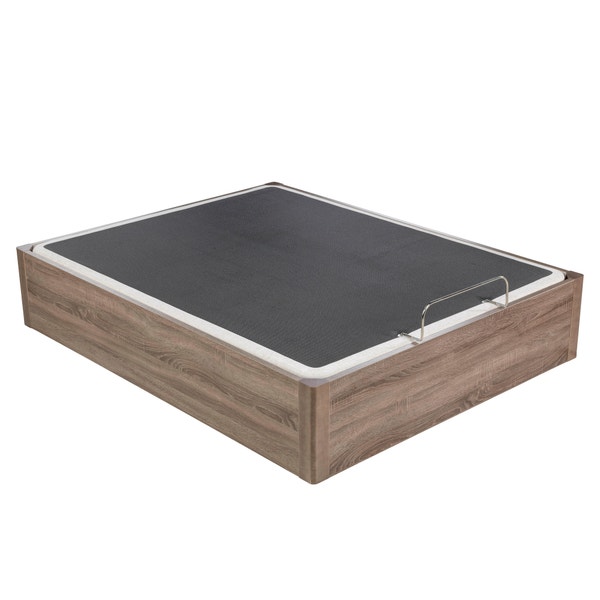 Pikolin Home Wooden Oak-coloured Folding Storage Base With Articulated Upholstered Base - ERGODES ROBLE