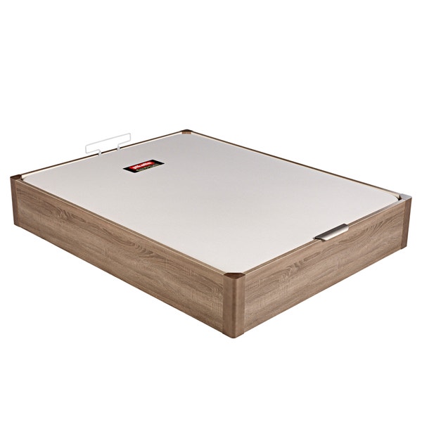 Pikolin Home Wooden Oak-coloured Single-lid Folding Storage Base - DESIGN