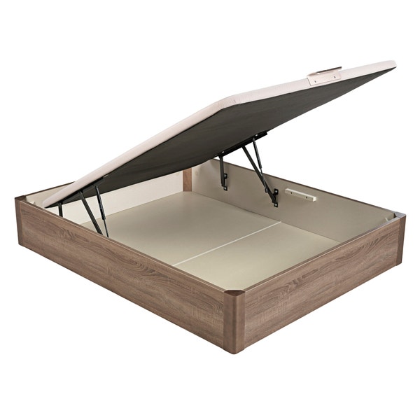 pikolin home Wooden oak-coloured single-lid folding storage base - DESIGN