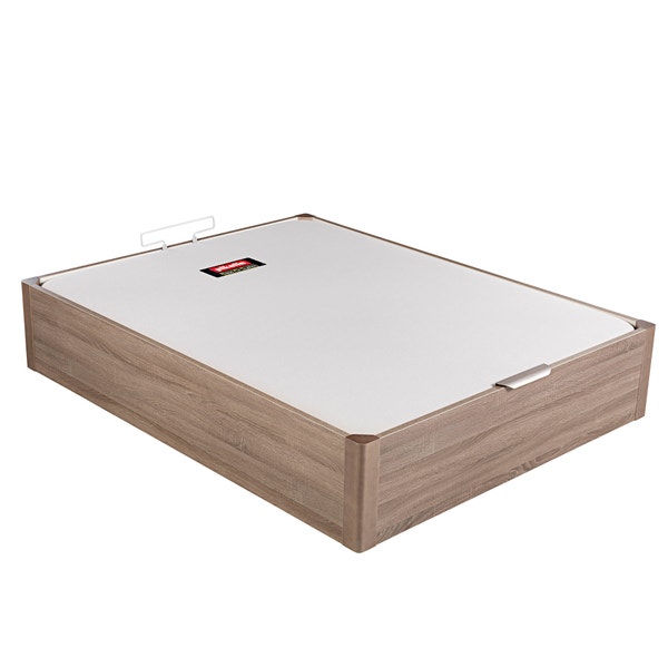 Pikolin Home Wooden Oak-coloured Single-lid High-capacity Folding Storage Base - DESIGN