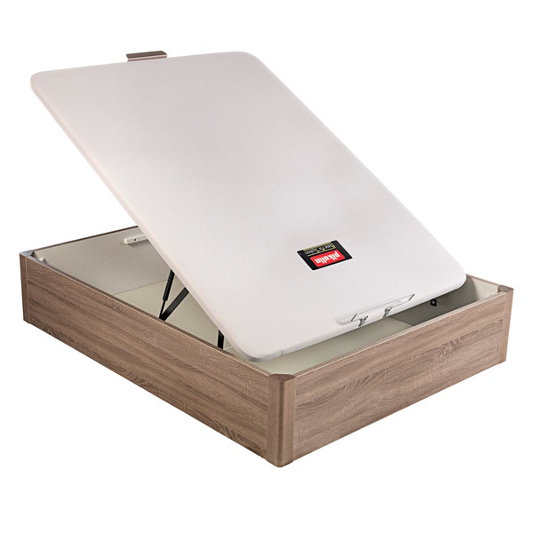 Pikolin Home Wooden Oak-coloured Single-lid High-capacity Folding Storage Base - DESIGN