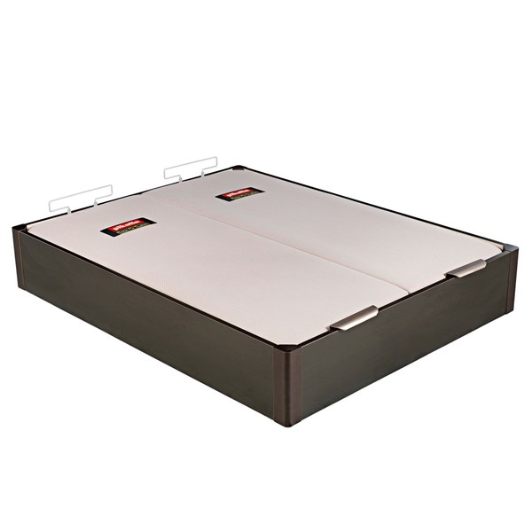 Pikolin Home Wooden Wengue-coloured Dual-lid Folding Storage Base - DESIGN