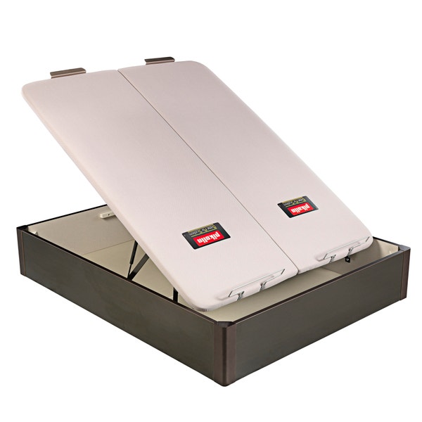 Pikolin Home Wooden Wengue-coloured Dual-lid Folding Storage Base - DESIGN