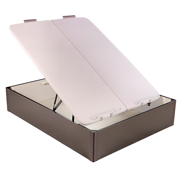 Pikolin Home Wooden Wengue-coloured Dual-lid High-capacity Folding Storage Base - DESIGN