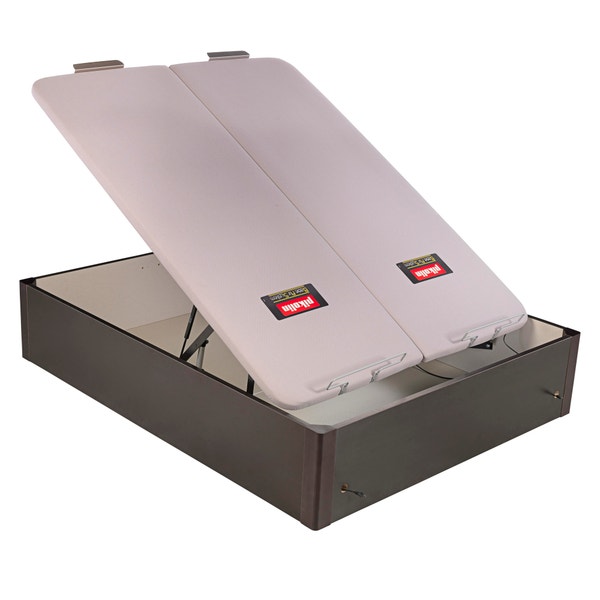 Pikolin Home Wooden Wengue-coloured Electric Dual-lid High-capacity Folding Storage Base - DESIGN