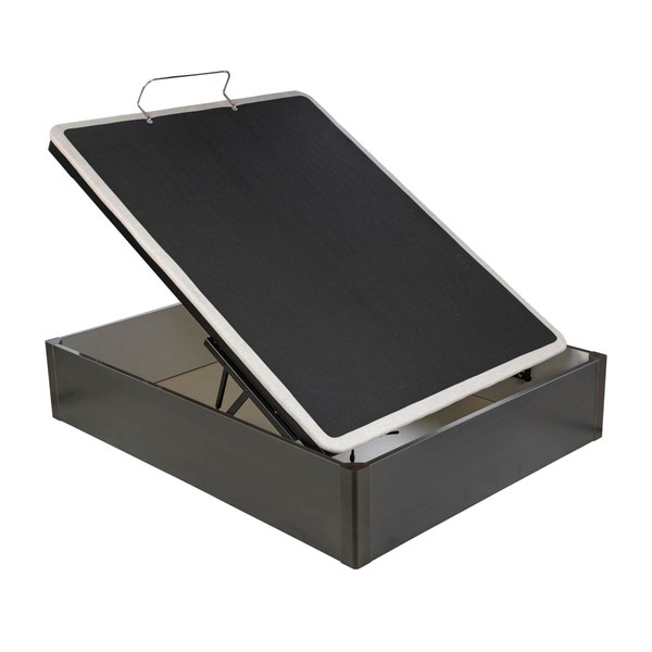 Pikolin Home Wooden Wengue-coloured Folding Storage Base With Articulated Upholstered Base - ERGODES WENGUE