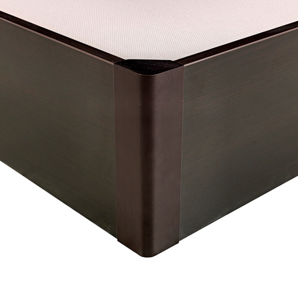 Pikolin Home Wooden Wengue-coloured Single-lid Folding Storage Base - DESIGN