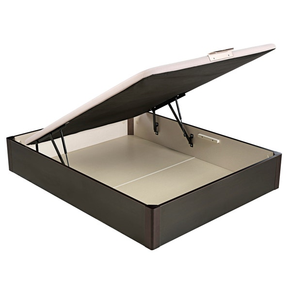 pikolin home Wooden wengue-coloured single-lid folding storage base - DESIGN