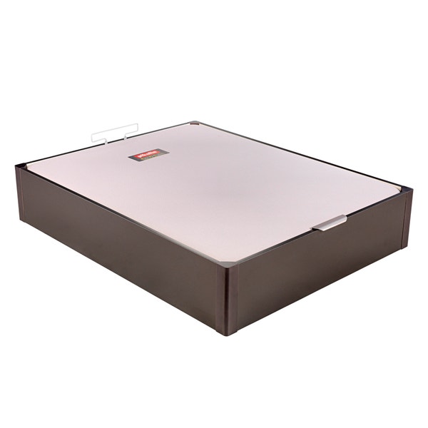 Pikolin Home Wooden Wengue-coloured Single-lid High-capacity Folding Storage Base - DESIGN