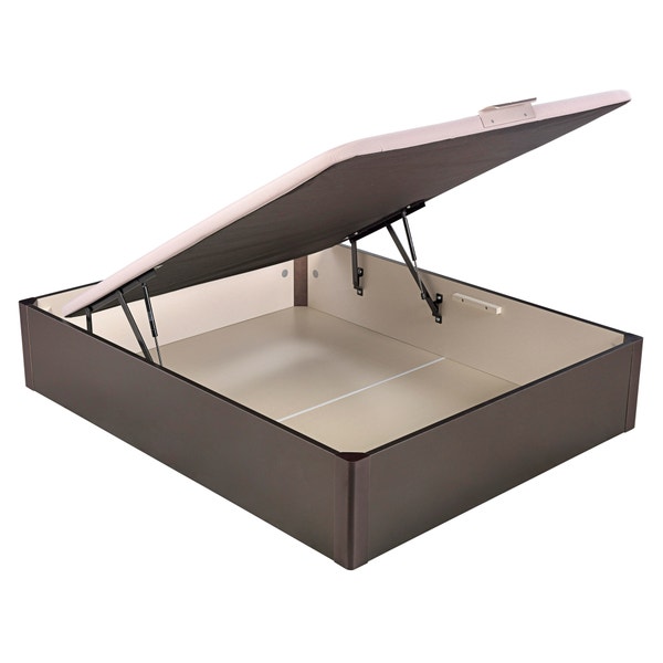 pikolin home Wooden wengue-coloured single-lid high-capacity folding storage base - DESIGN