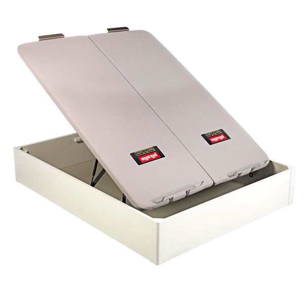 Pikolin Home Wooden White-coloured Dual-lid Folding Storage Base - DESIGN