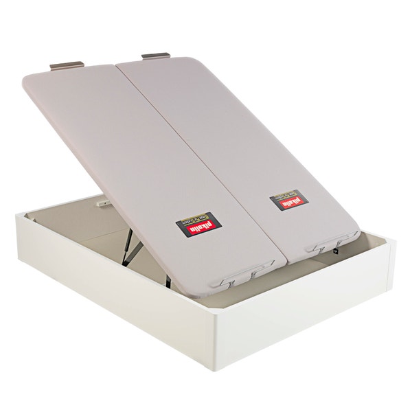 Pikolin Home Wooden White-coloured Dual-lid High-capacity Folding Storage Base - DESIGN