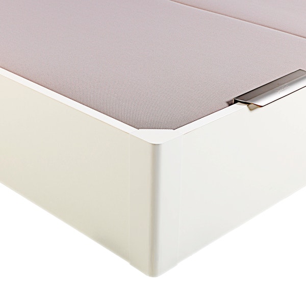 Pikolin Home Wooden White-coloured Dual-lid High-capacity Folding Storage Base - DESIGN