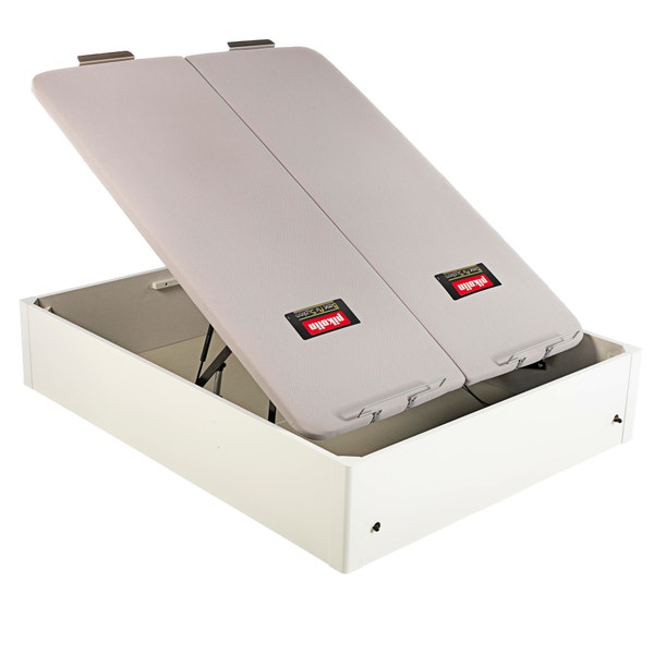 Pikolin Home Wooden White-coloured Electric Dual-lid High-capacity Folding Storage Base - DESIGN