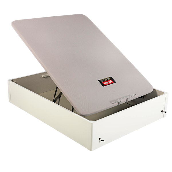 Pikolin Home Wooden White-coloured Electric Single-lid High-capacity Folding Storage Base - DESIGN