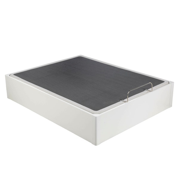 Pikolin Home Wooden White-coloured Folding Storage Base With Articulated Upholstered Base - ERGODES BLANCO