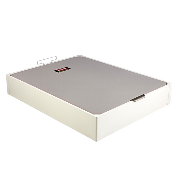 Pikolin Home Wooden White-coloured Single-lid Folding Storage Base - DESIGN