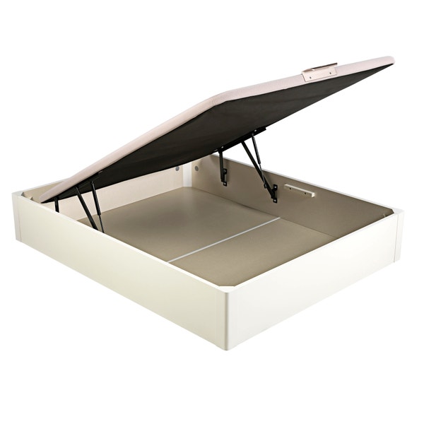 pikolin home Wooden white-coloured single-lid folding storage base - DESIGN