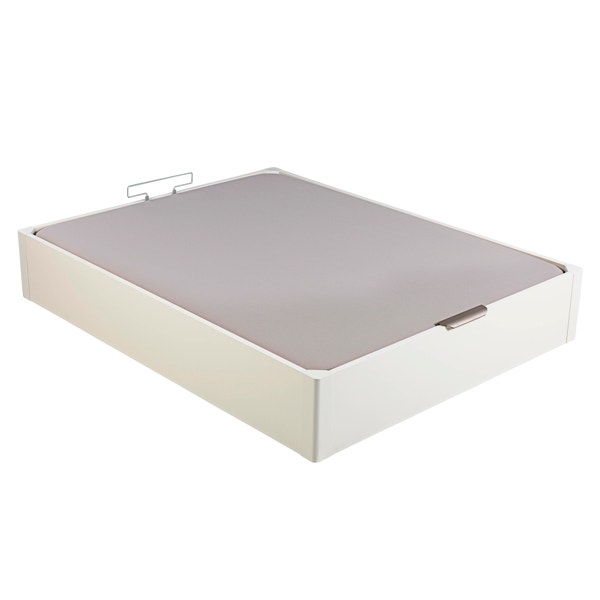 Pikolin Home Wooden White-coloured Single-lid High-capacity Folding Storage Base - DESIGN