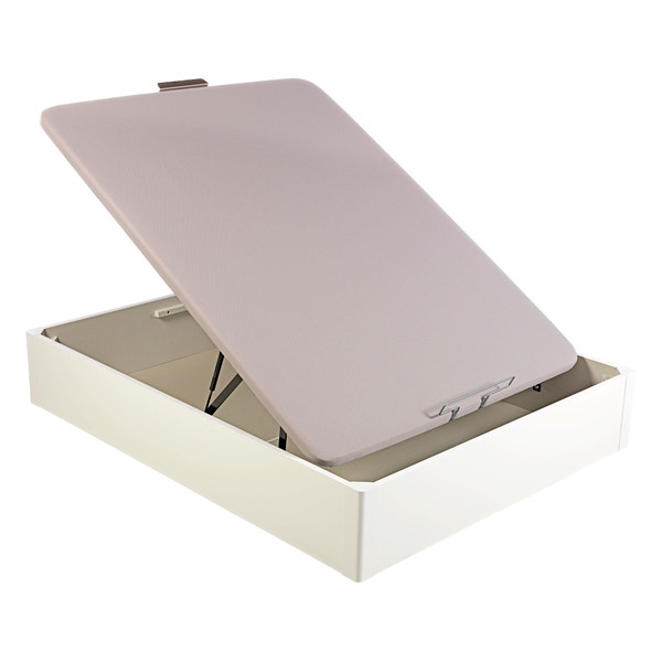 Pikolin Home Wooden White-coloured Single-lid High-capacity Folding Storage Base - DESIGN