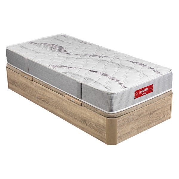 pikolin home Youth pack: Orange mattres + natural storage bed base