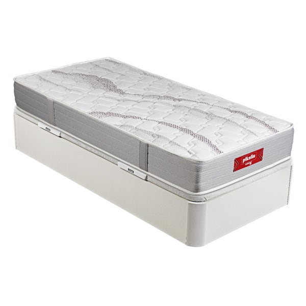 pikolin home Youth pack: Orange mattres + white storage bed base