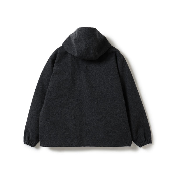 Pilgrim Surf Supply Armitage Wool 3L Hooded Jacket Charcoal