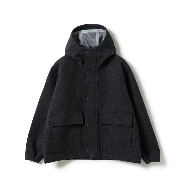 pilgrim surf supply Armitage Wool 3L Hooded Jacket Charcoal