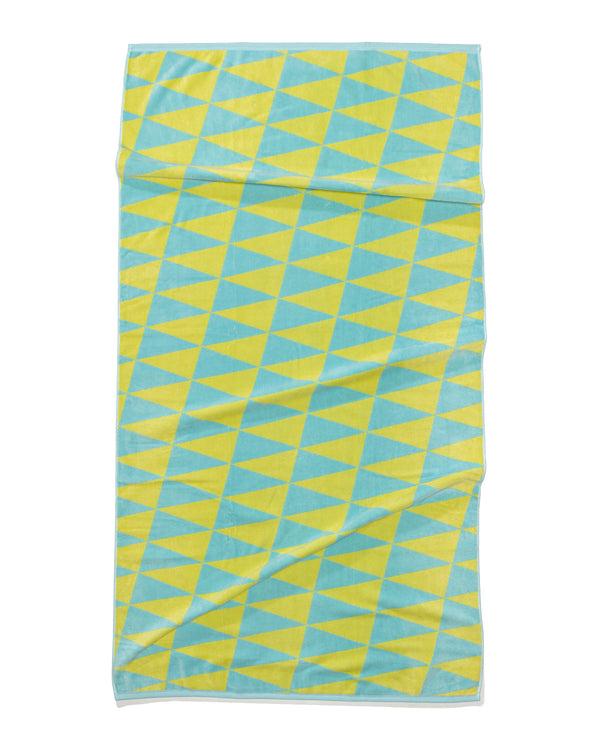 Pilgrim Surf Supply Checkerboard Pennant Beach Towel Capri