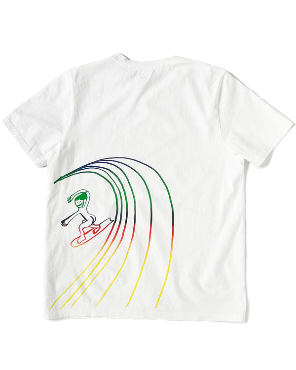 pilgrim surf supply Dan McCarthy for Pilgrim Flying Fish Tee White