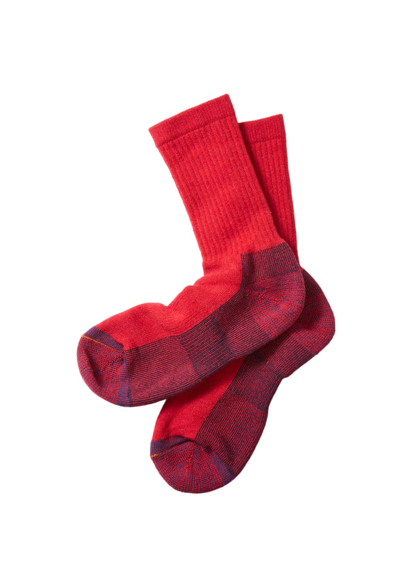 pilgrim surf supply Double Face Merino Pile Socks Chili Red