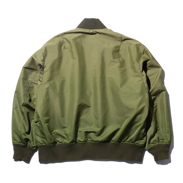 Pilgrim Surf Supply Iridescent Twill Military Flight Jacket Olive