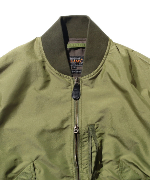 Pilgrim Surf Supply Iridescent Twill Military Flight Jacket Olive