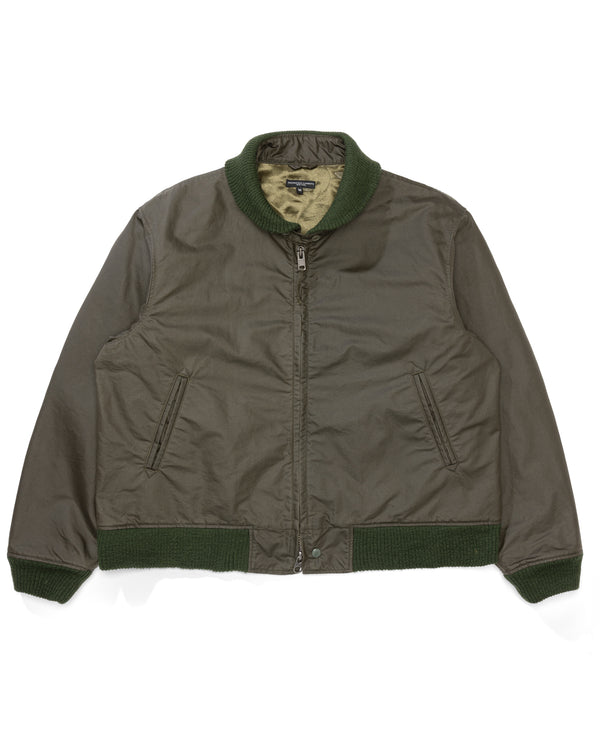 pilgrim surf supply LL Jacket Olive Nyco Coated Cloth