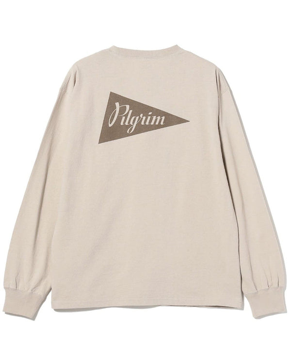 Pilgrim Surf Supply Longsleeve Pennant Tee Off White