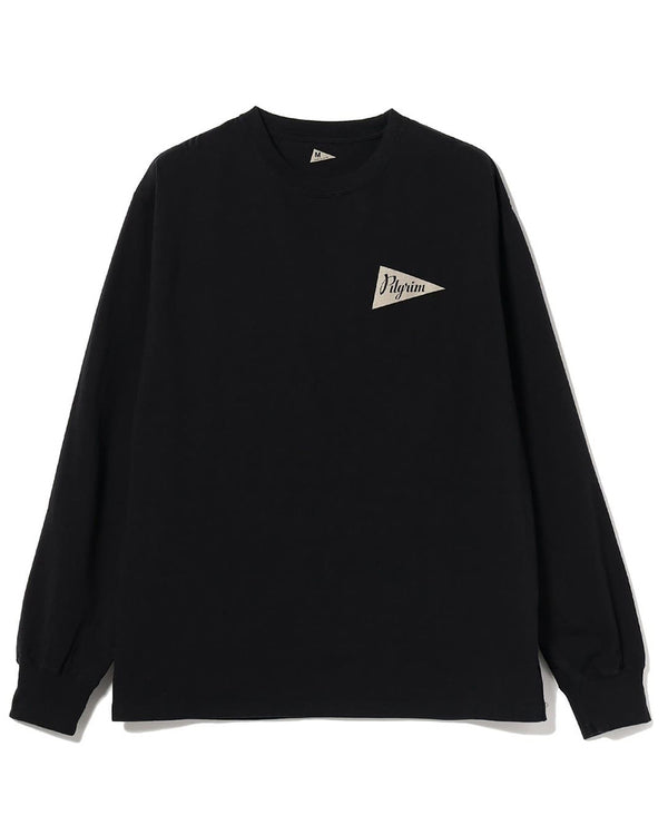 Pilgrim Surf Supply Longsleeve Pennant Tee Off White