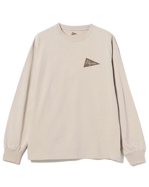 pilgrim surf supply Longsleeve Pennant Tee Off White