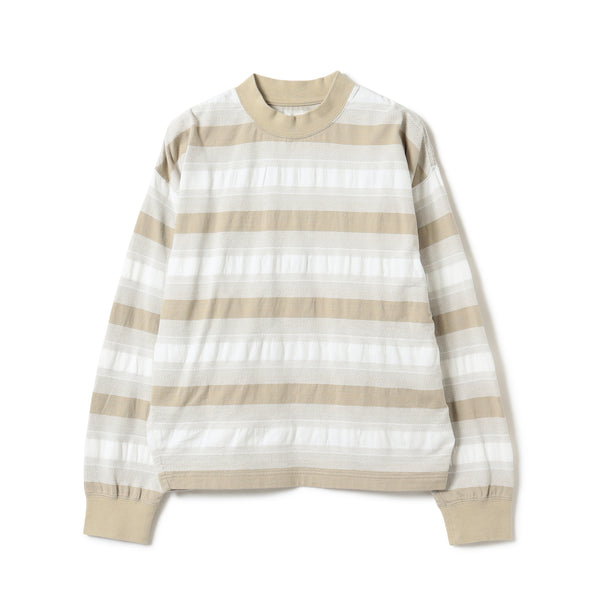 Pilgrim Surf Supply Lottie Striped Longsleeve Off White