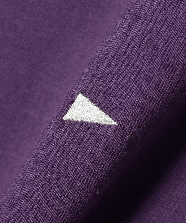 Pilgrim Surf Supply Minimalist Embroidered Tee Purple