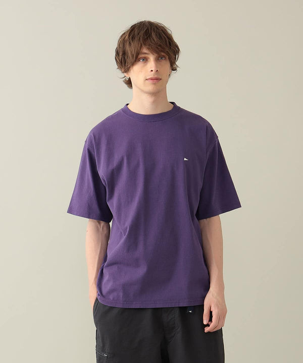 Pilgrim Surf Supply Minimalist Embroidered Tee Purple