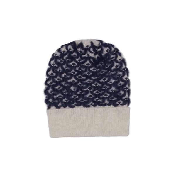 Pilgrim Surf Supply Moroccan Tile Beanie Cream-Navy
