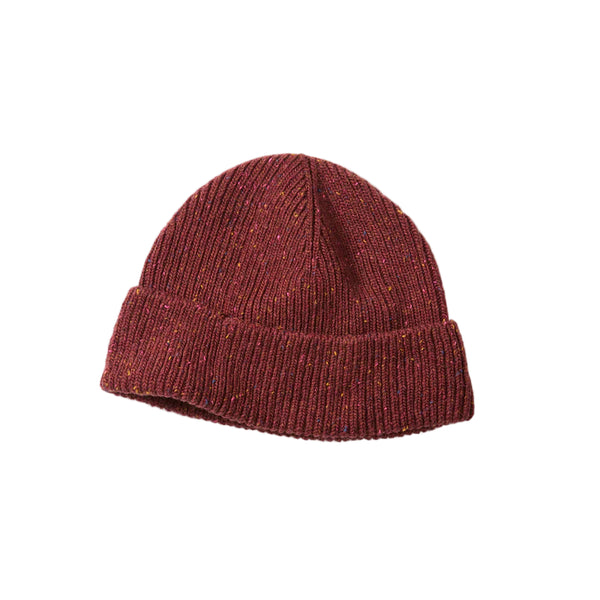 pilgrim surf supply Nep Wool Seamless Beanie Dark Red