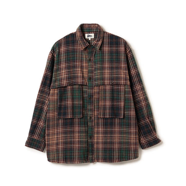 pilgrim surf supply Albert Field Shirt Brown-Green