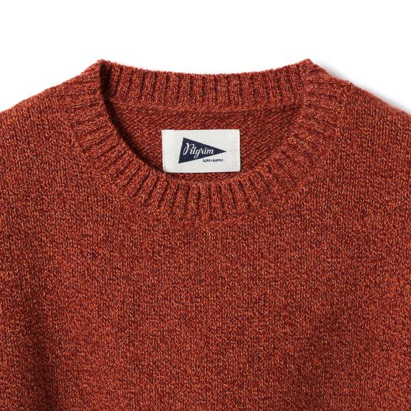 Pilgrim Surf Supply Aster Octa Crewneck Rust